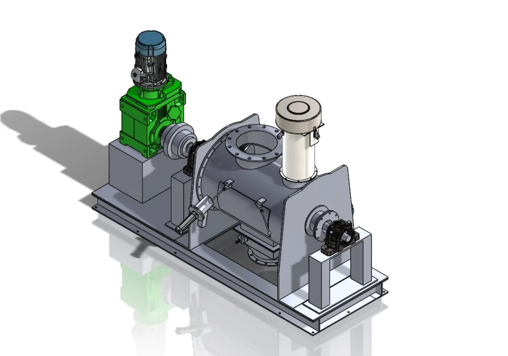 Plough Share Mixer 3D Drawing