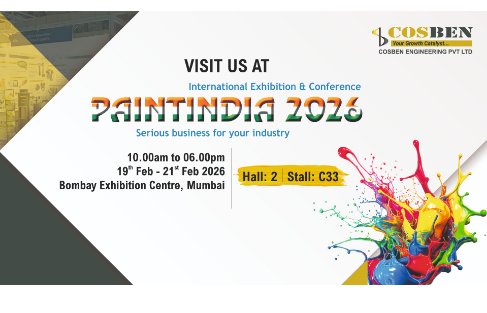 Cosben Engineering Pvt. Ltd. will be exhibiting at PAINTINDIA 2026, Mumbai