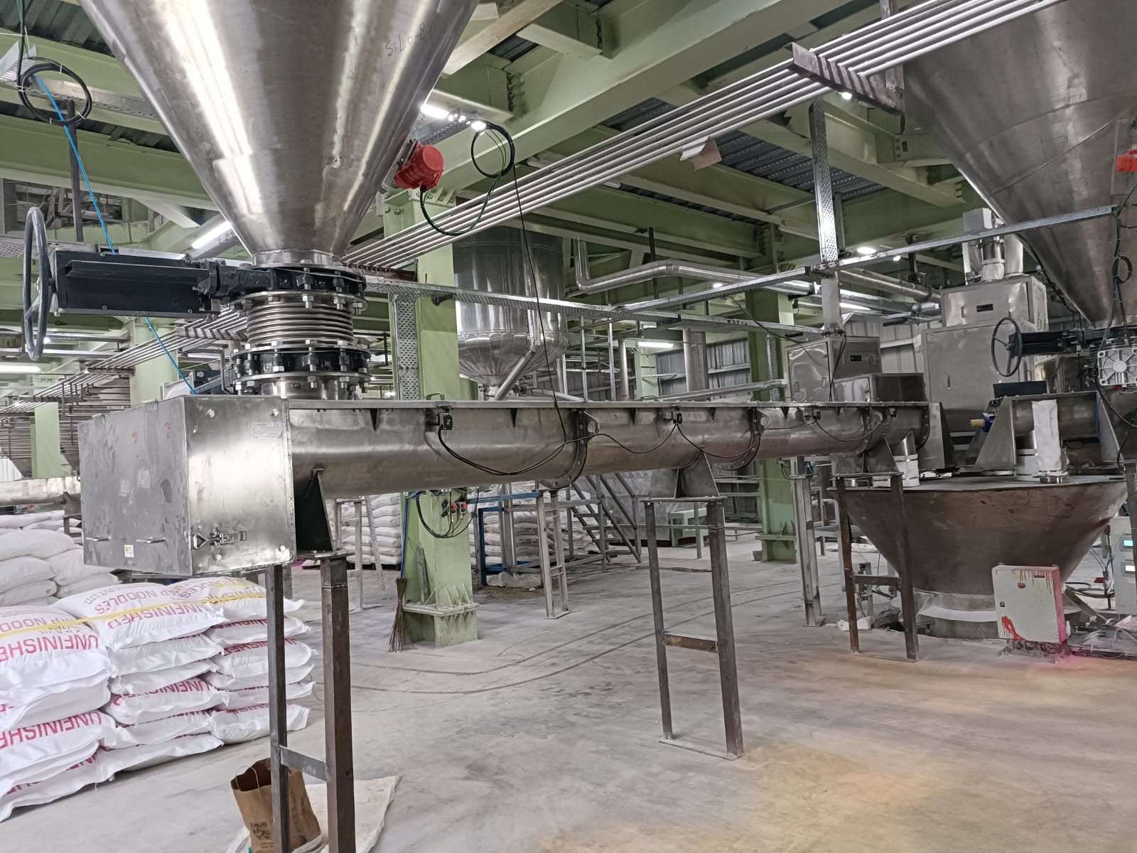 Trough Screw Conveyor Installation 5