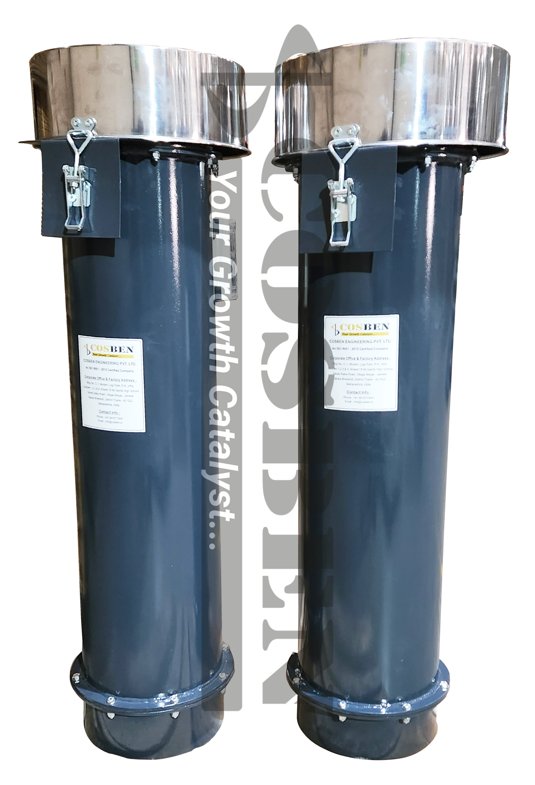Silo/Bin Mounted Dust Collector (Reverse Air Jet Type)