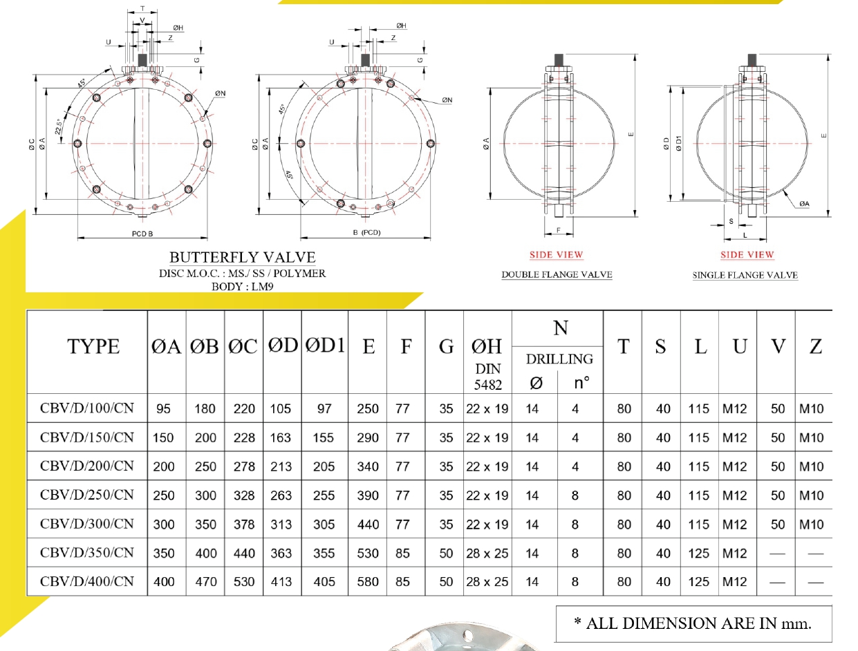 Cosben Butterfly Valve