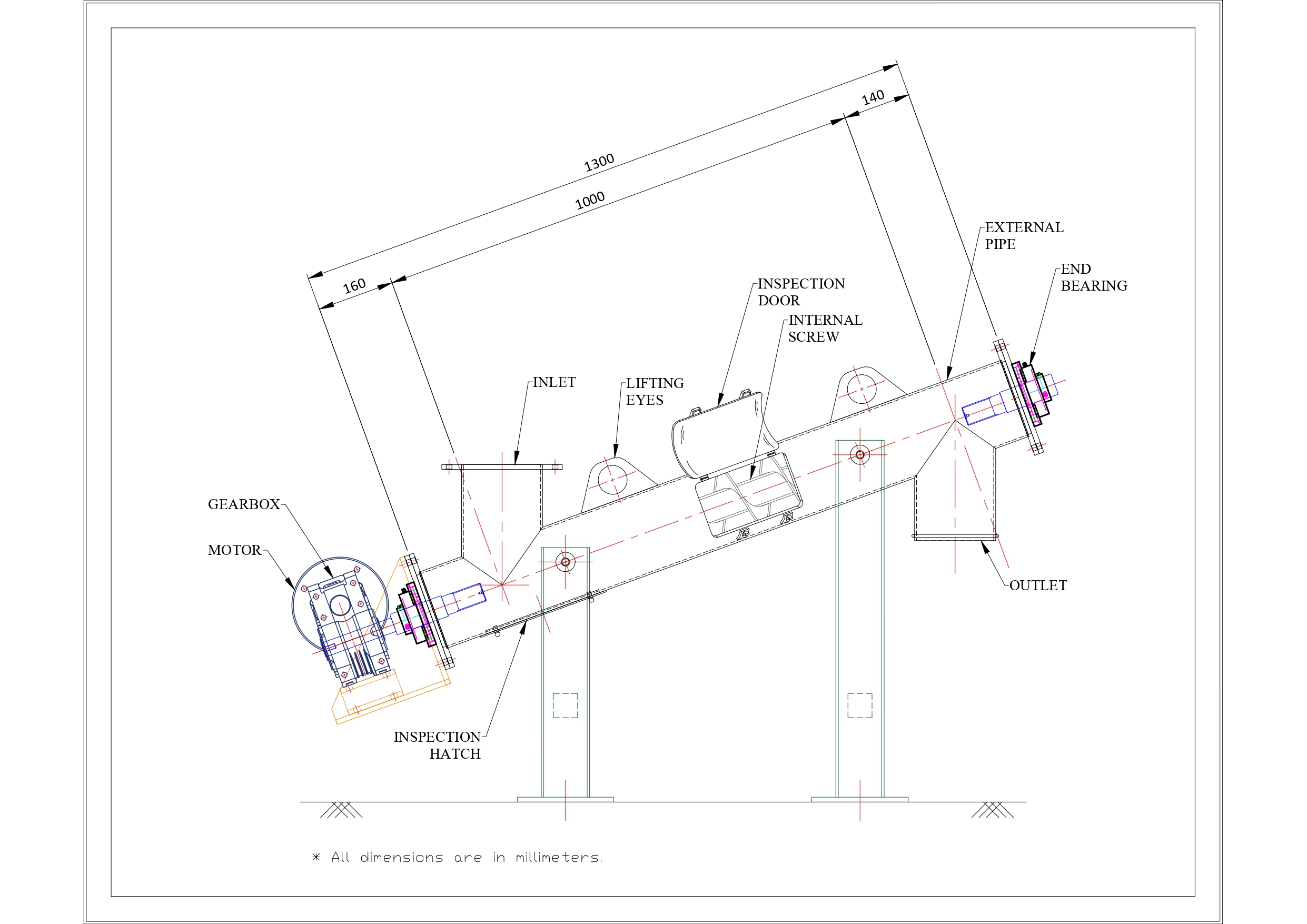 Stainless Steel Screw Drawing