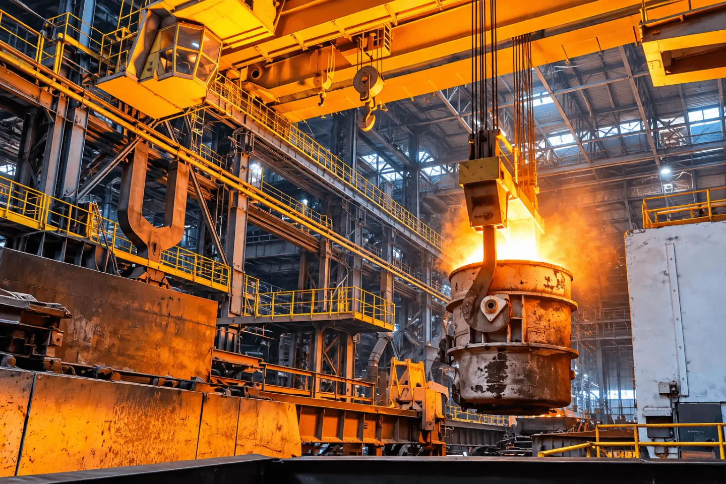Foundry material handling plant