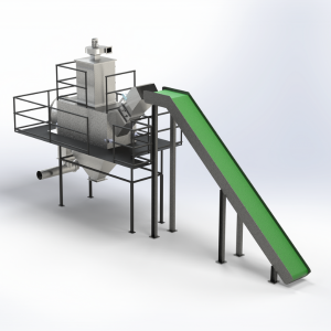 Automatic Bag slitting machine 3D